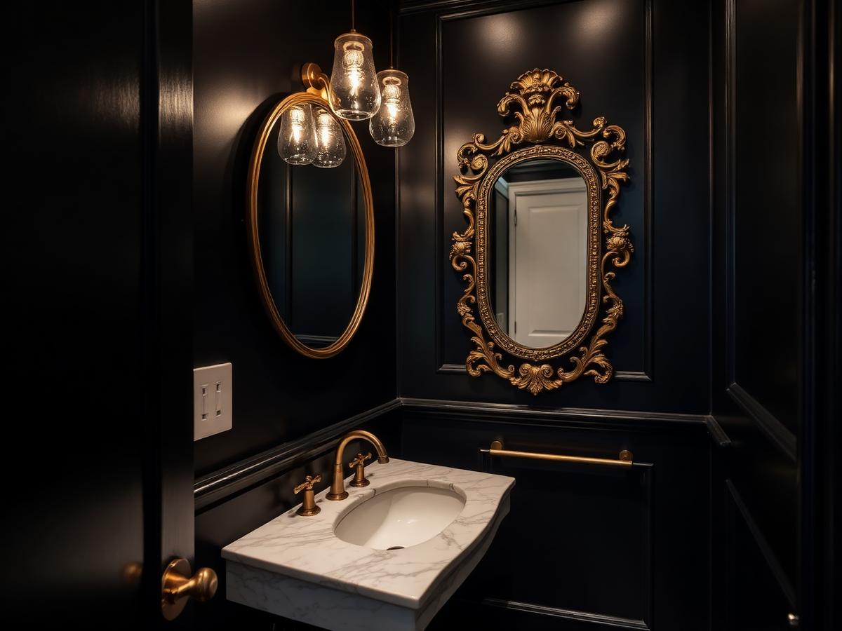 Midnight Powder Room